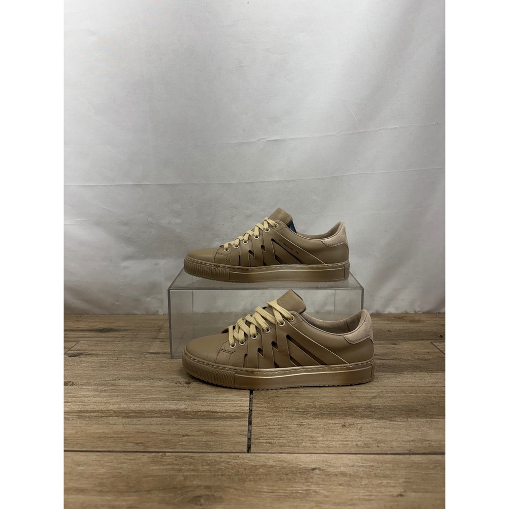 PS821 ALPHA Women's 37 US 6.5-7 Luxury‎ SAND NUBUCK Leather Sneakers Shoes